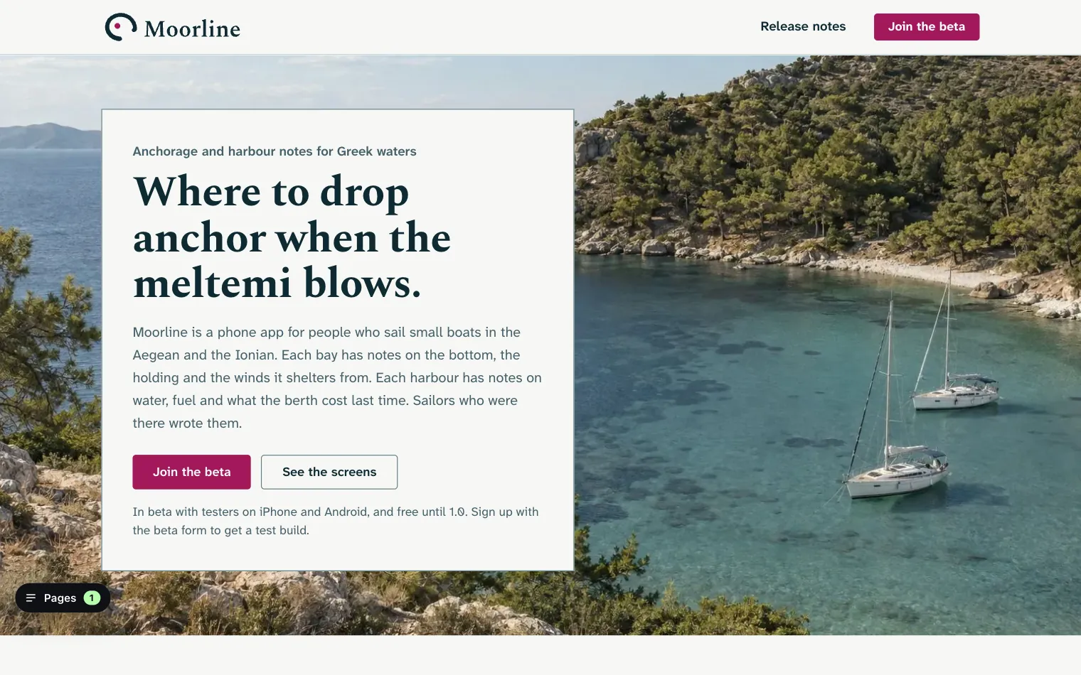 Moorline · App · one developer